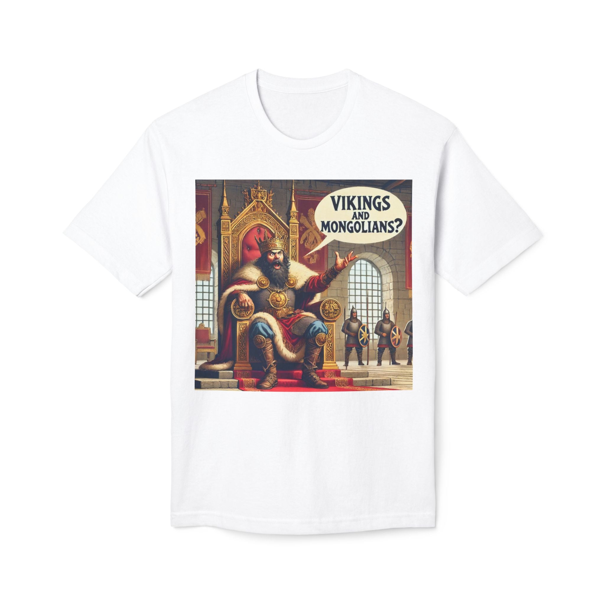 Vikings and Mongolians? Vintage Warrior Graphic T-Shirt