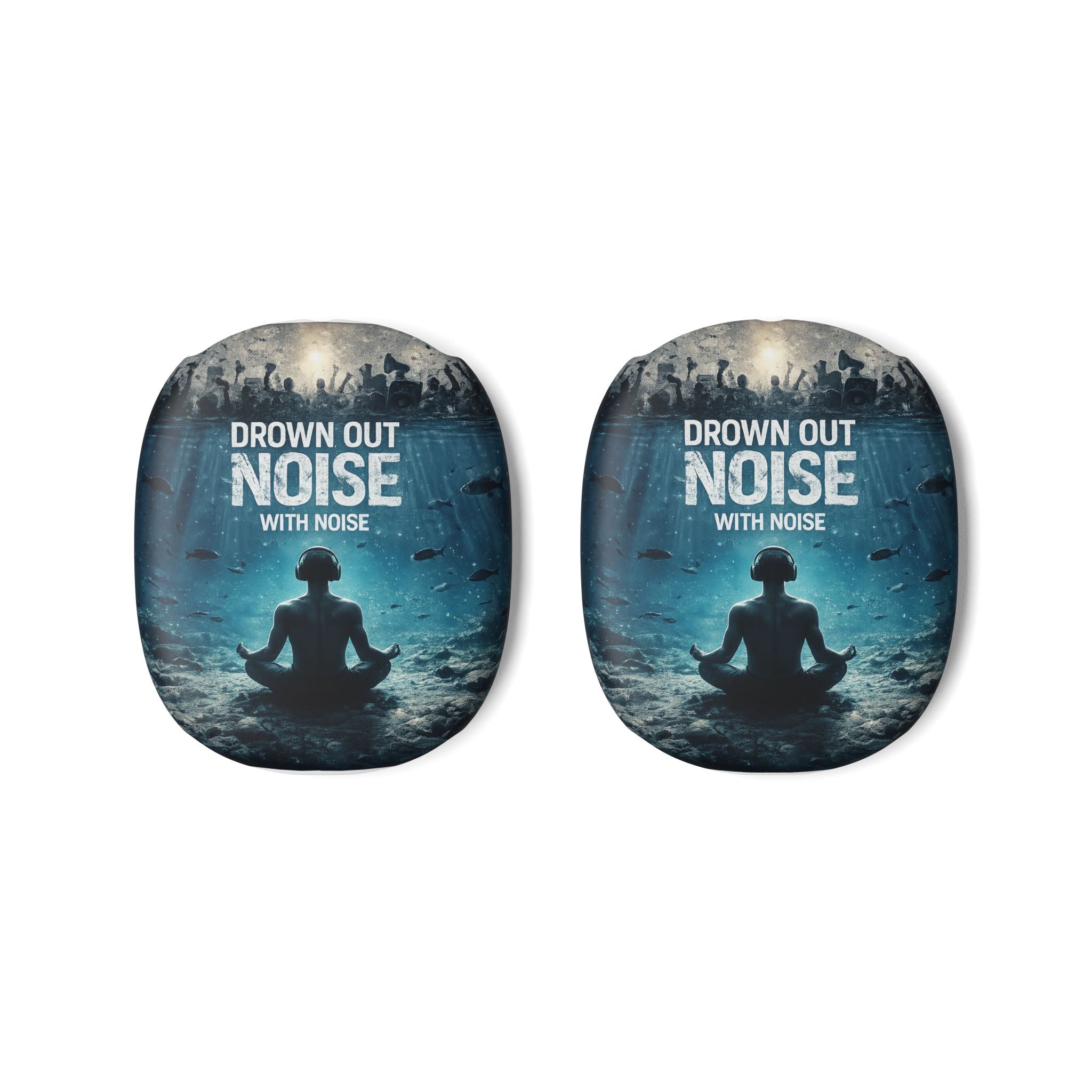 AirPod Max Case — "Drown Out Noise" Meditation Graphic