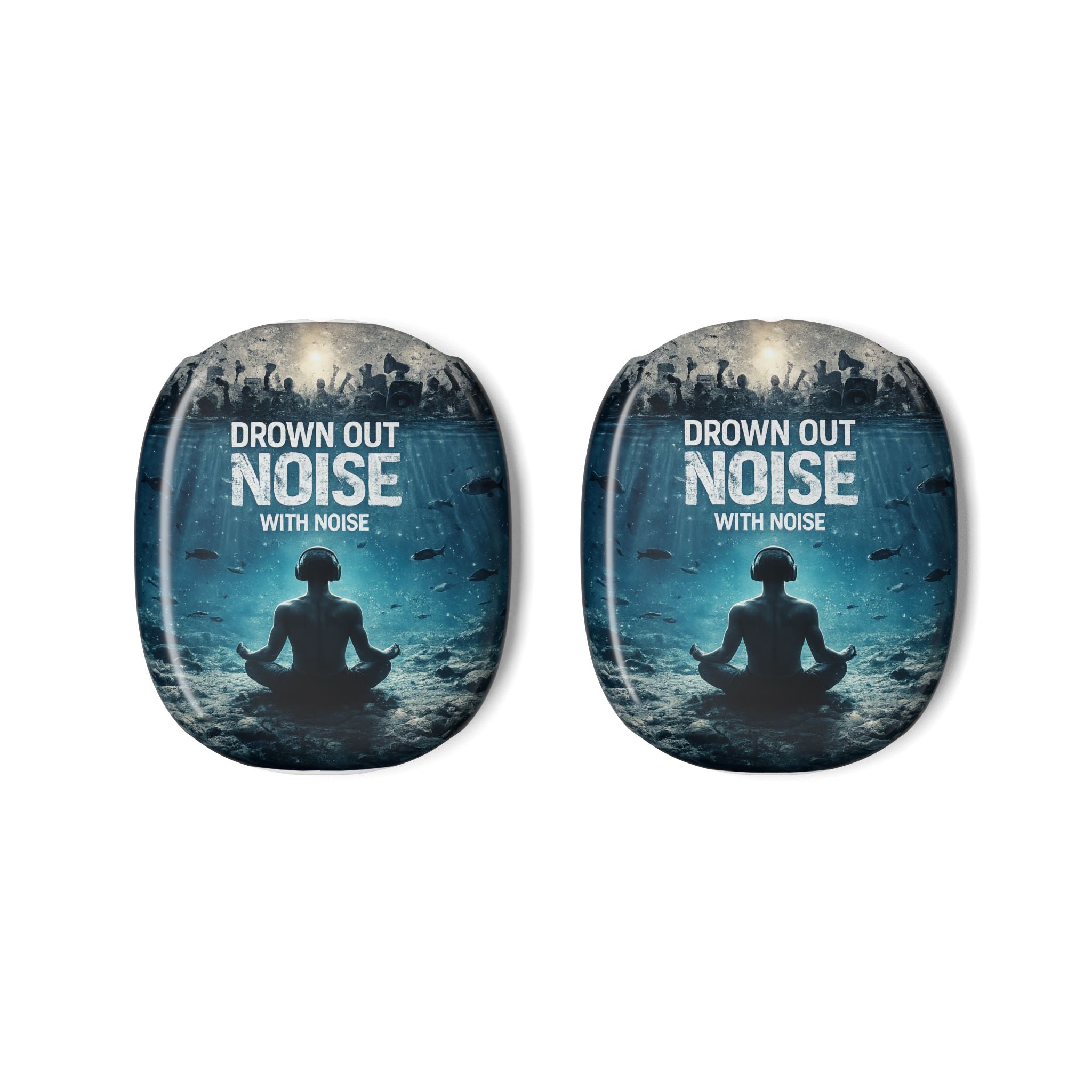 AirPod Max Case — "Drown Out Noise" Meditation Graphic