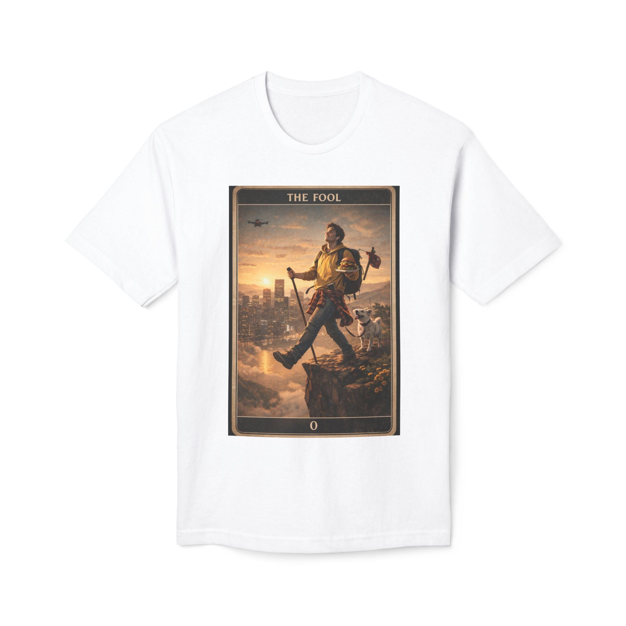 The Fool Tarot T-Shirt — Vintage Tarot Card Graphic Tee