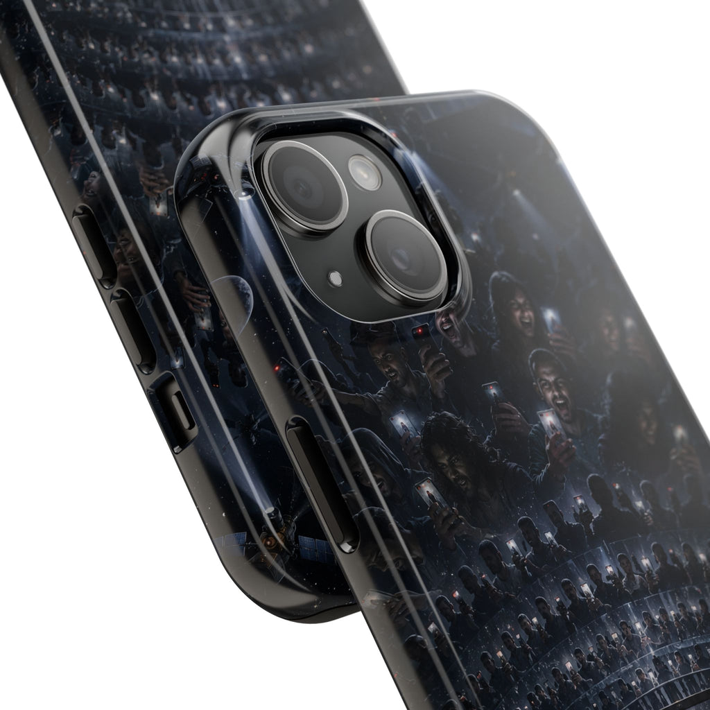 Judgment Graphic Phone Case — Dark Apocalyptic Space Design, Tough Protective Cover