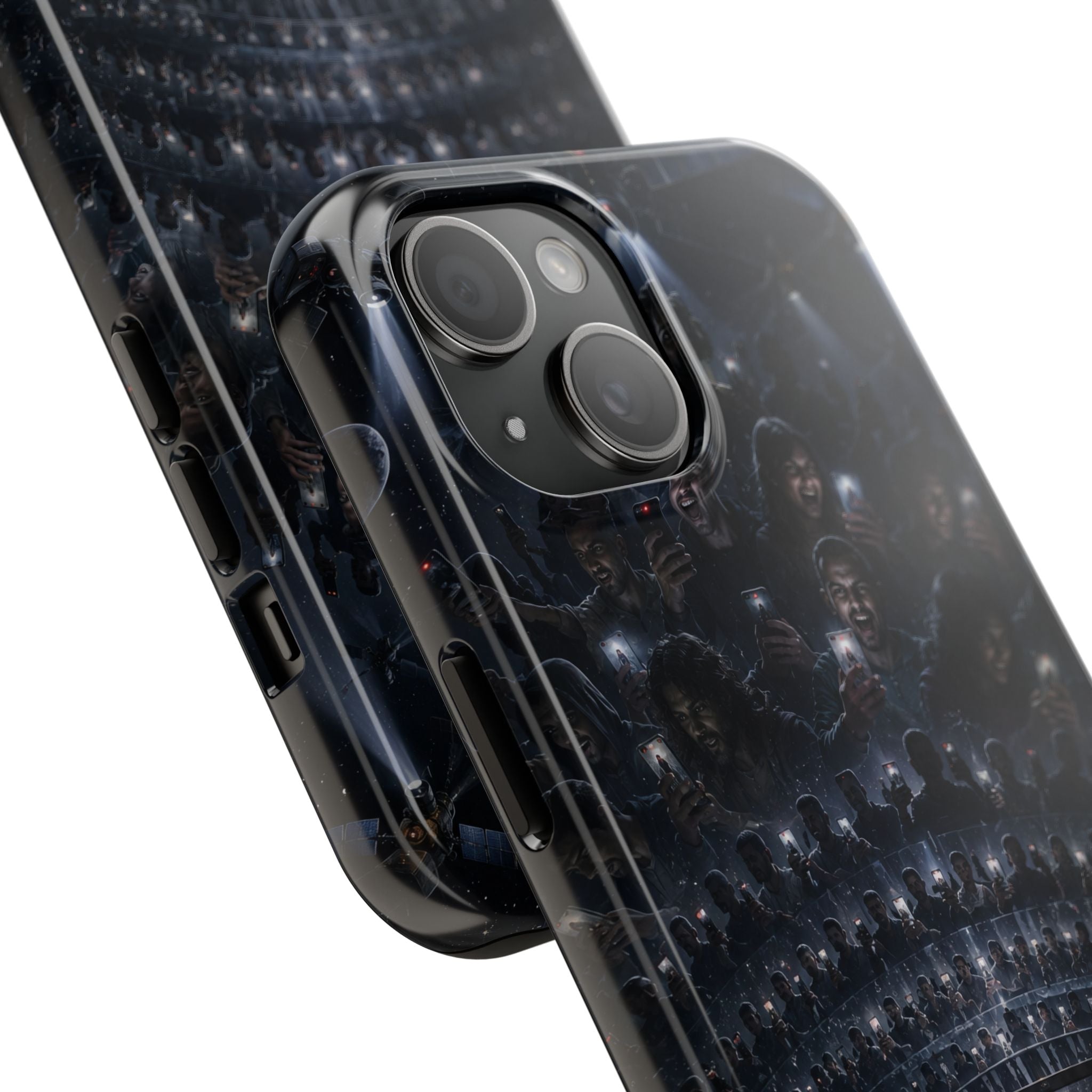 Judgment Graphic Phone Case — Dark Apocalyptic Space Design, Tough Protective Cover