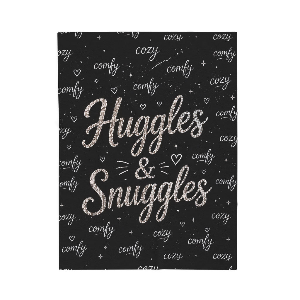 Huggles & Snuggles Velveteen Plush Blanket — Cozy Cozy Comfy Throw for Home, Gifts & Winter