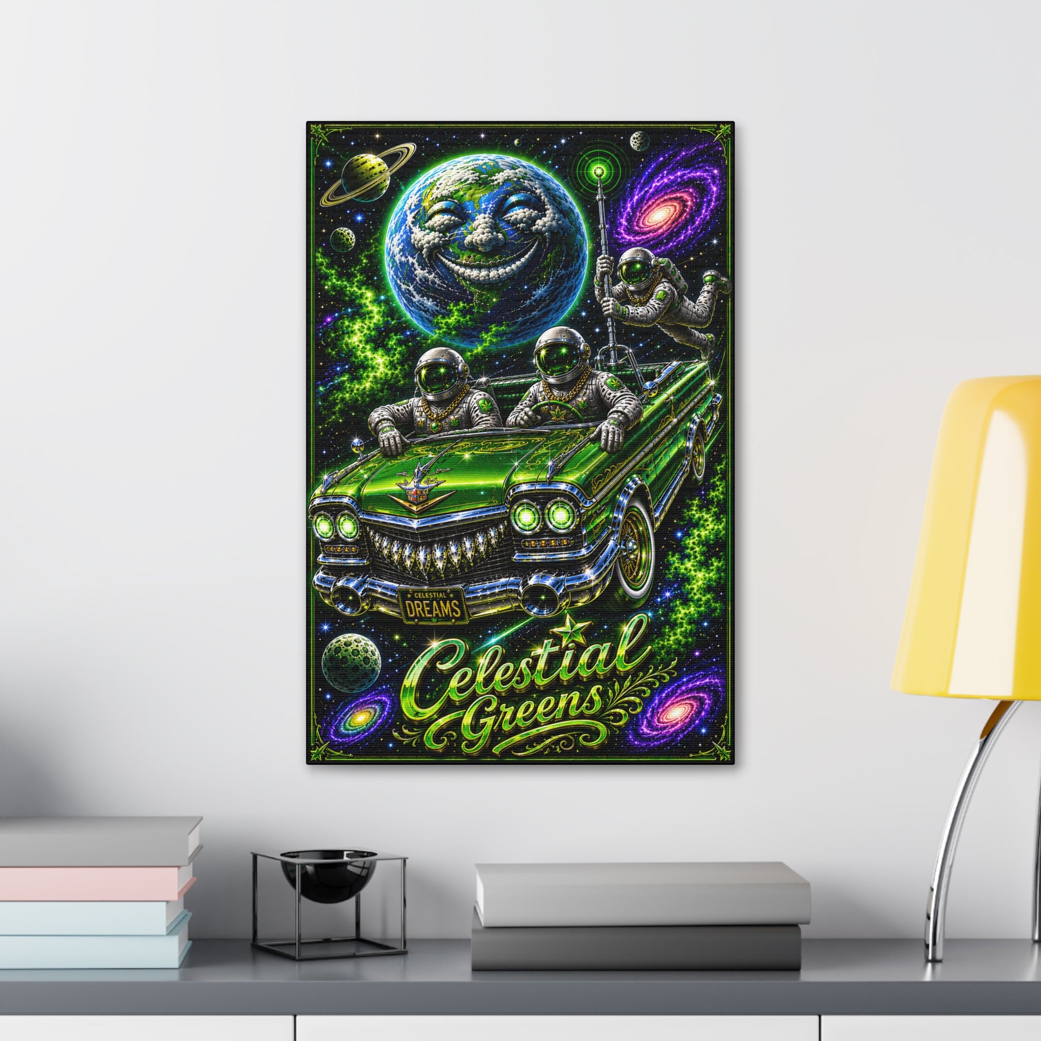 Space Ride With Glide — Retro Astronauts Lowrider Space Art