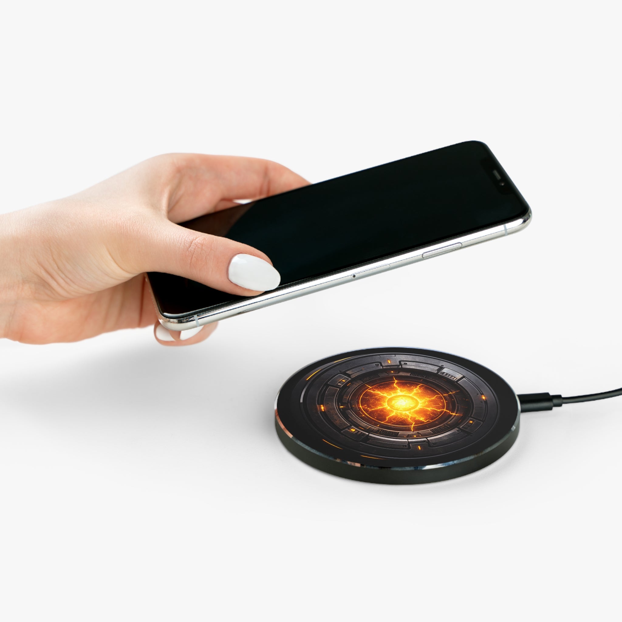 Arc Reactor Wireless Charger — Futuristic Sci‑Fi Phone Charging Pad