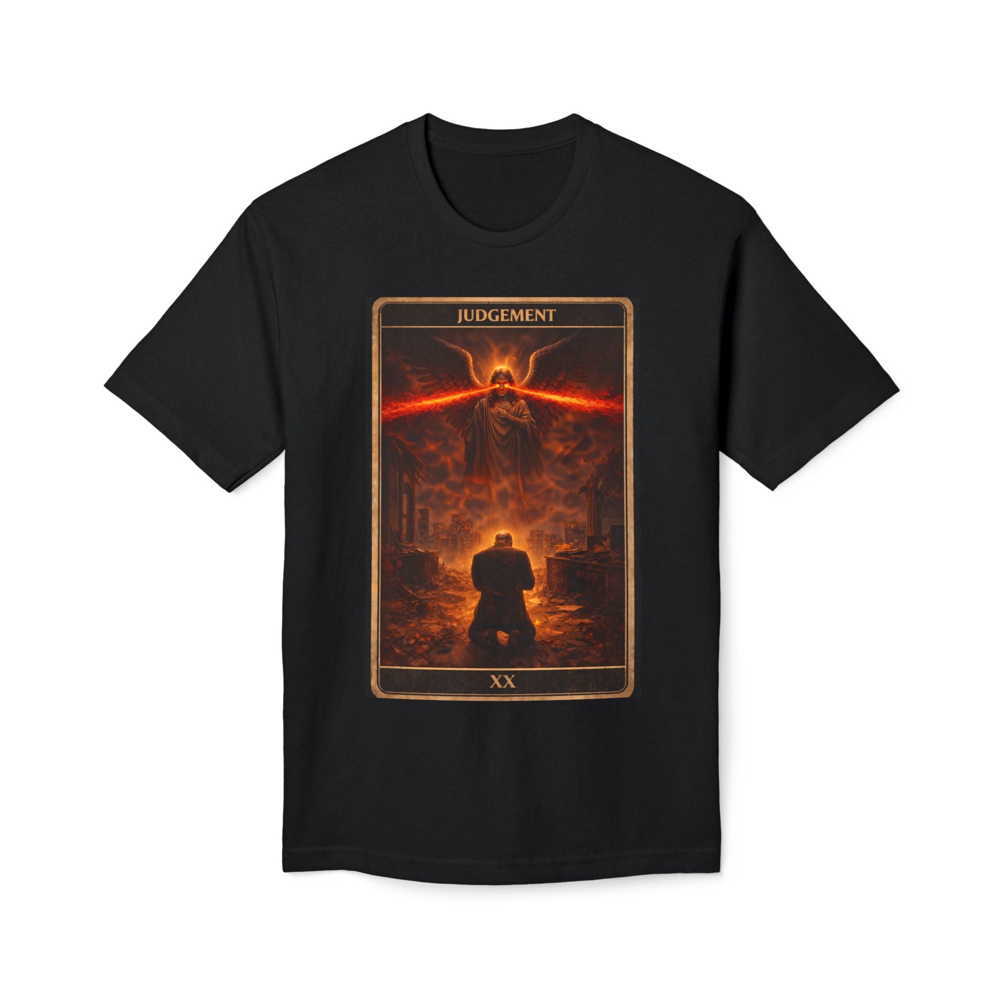 Judgment Tarot T-Shirt — Fiery Tarot Card Graphic Tee