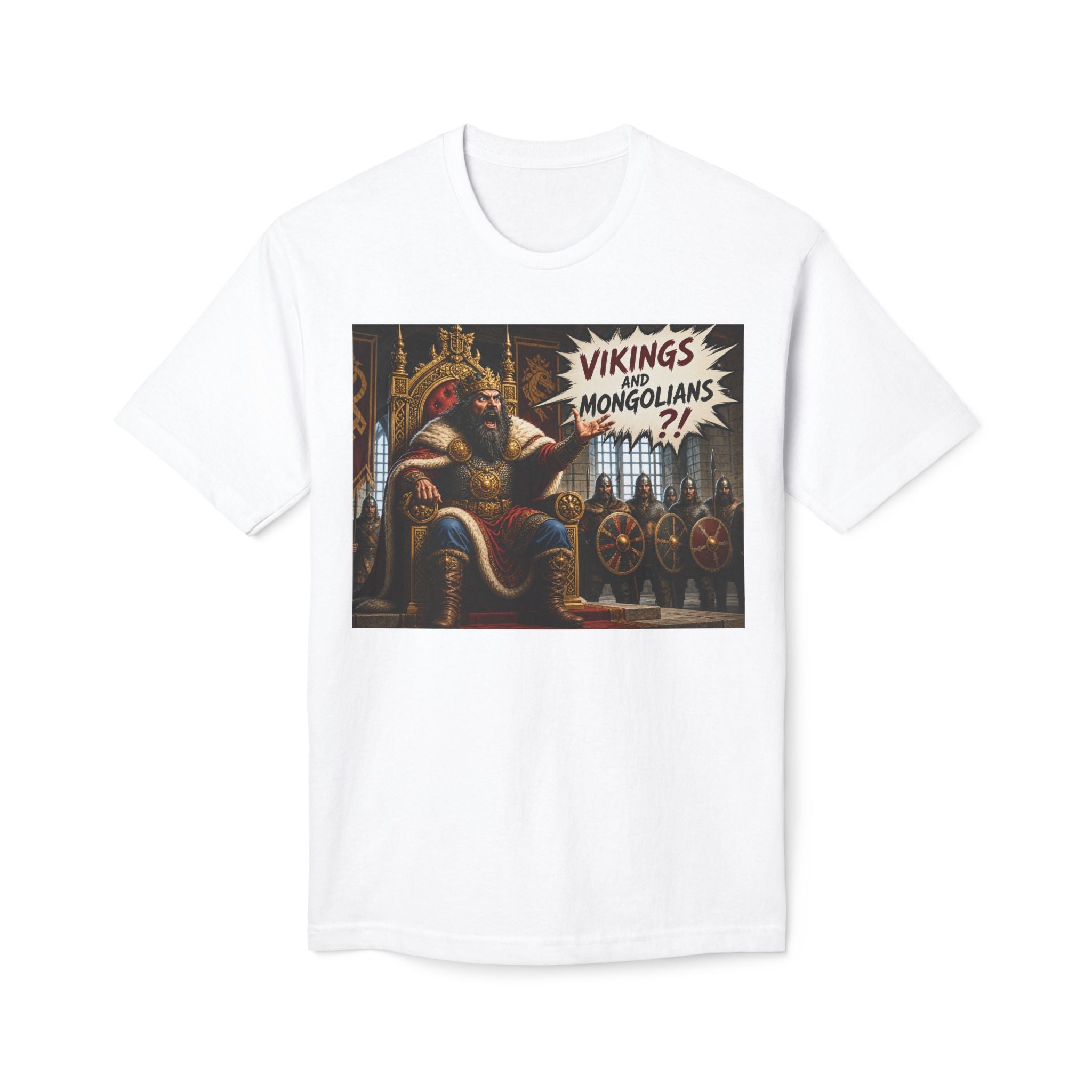 Vikings and Mongolians? Vintage Warrior Graphic T-Shirt