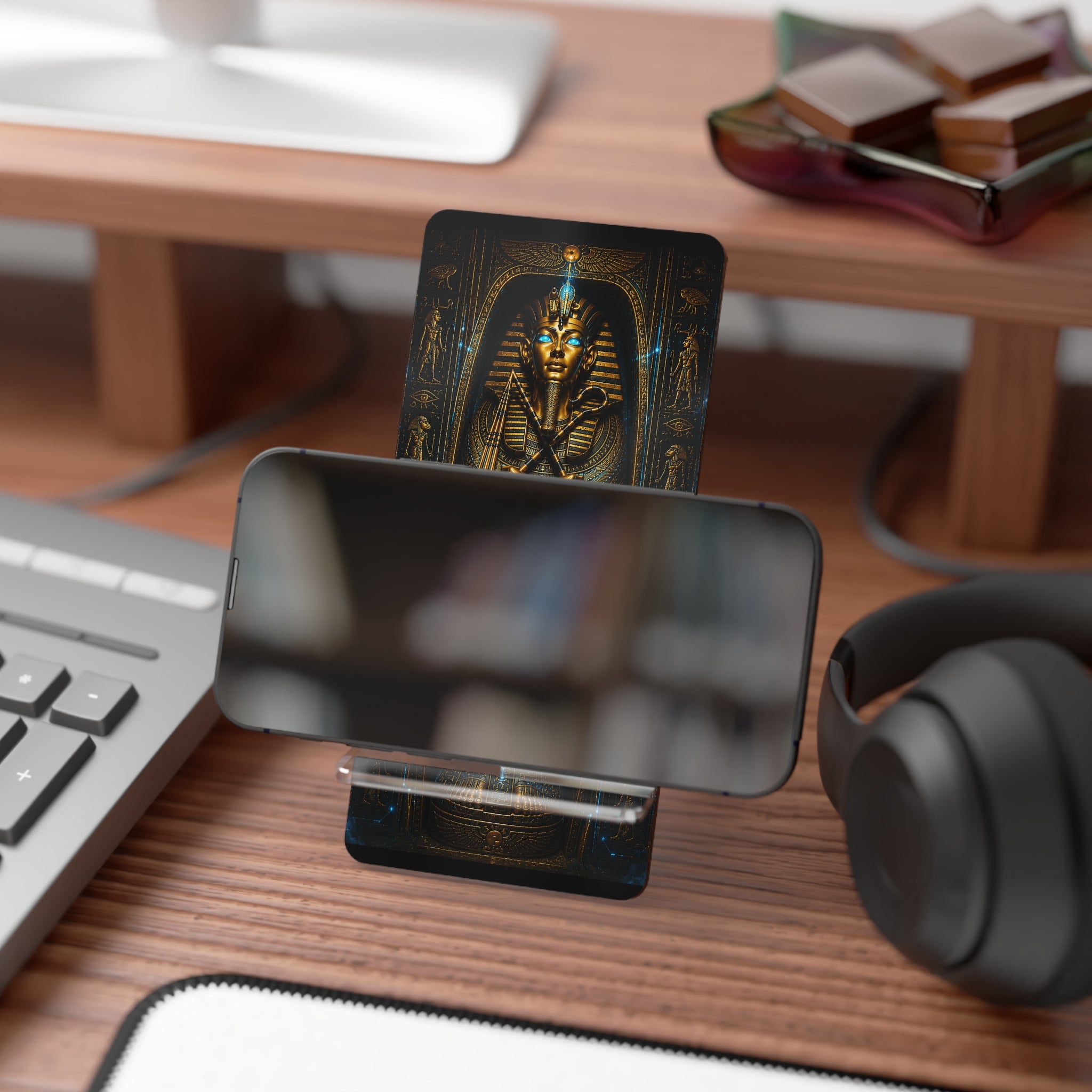 ANUBIS PROTOCOL Smartphone Stand — Decorative Mobile Display Dock
