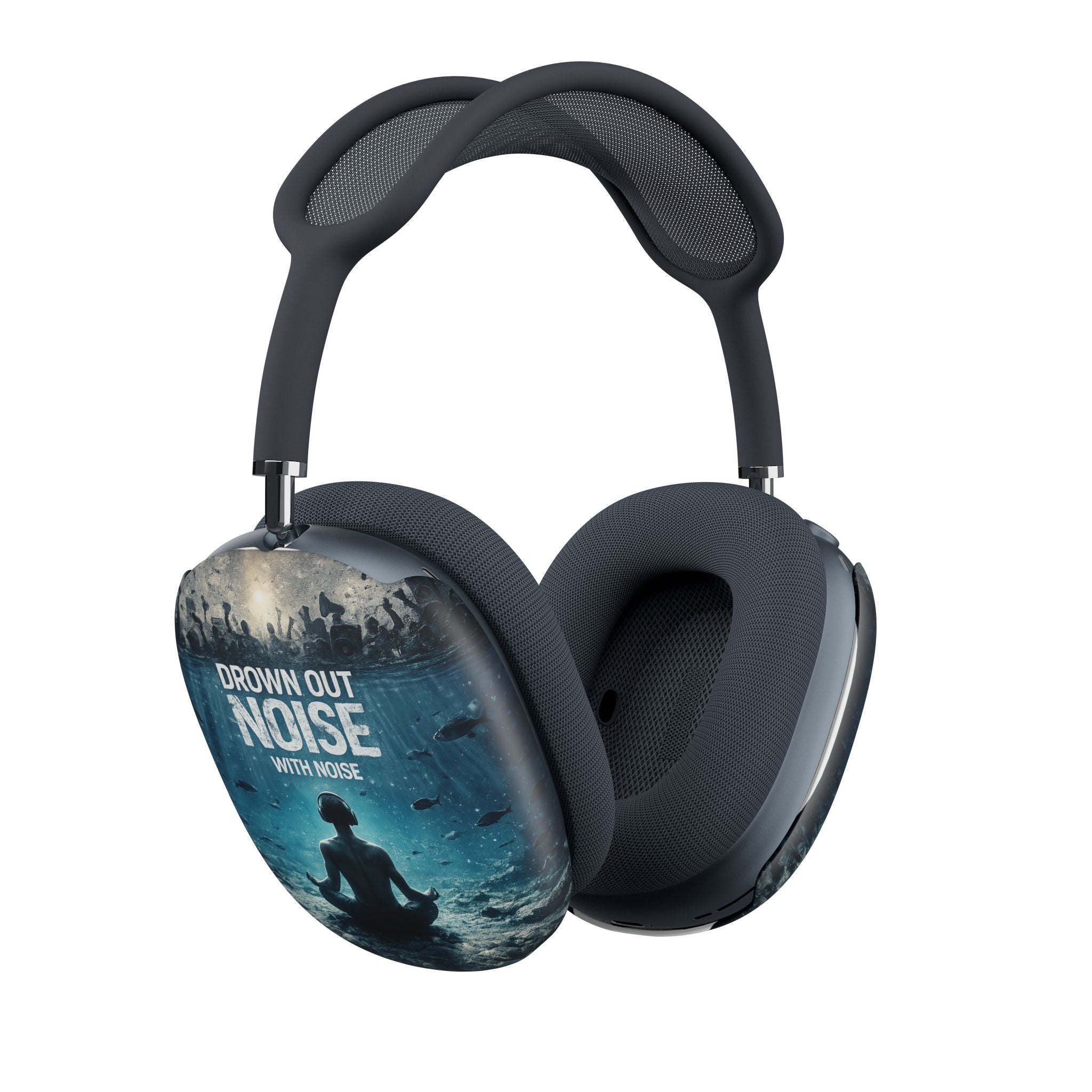 AirPod Max Case — "Drown Out Noise" Meditation Graphic