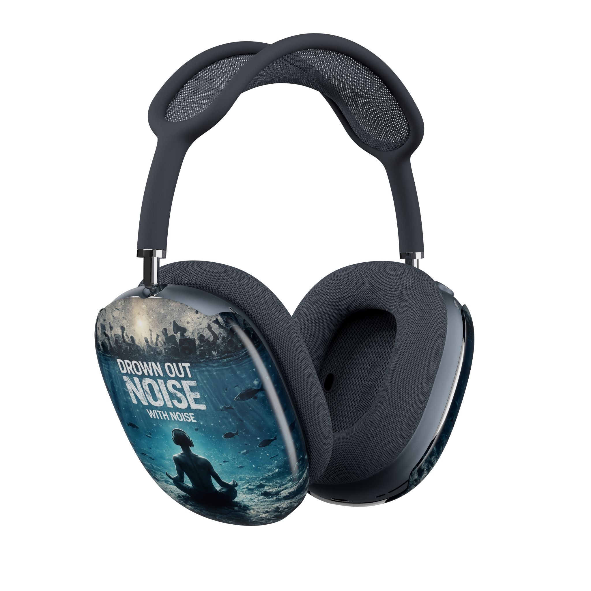 AirPod Max Case — "Drown Out Noise" Meditation Graphic