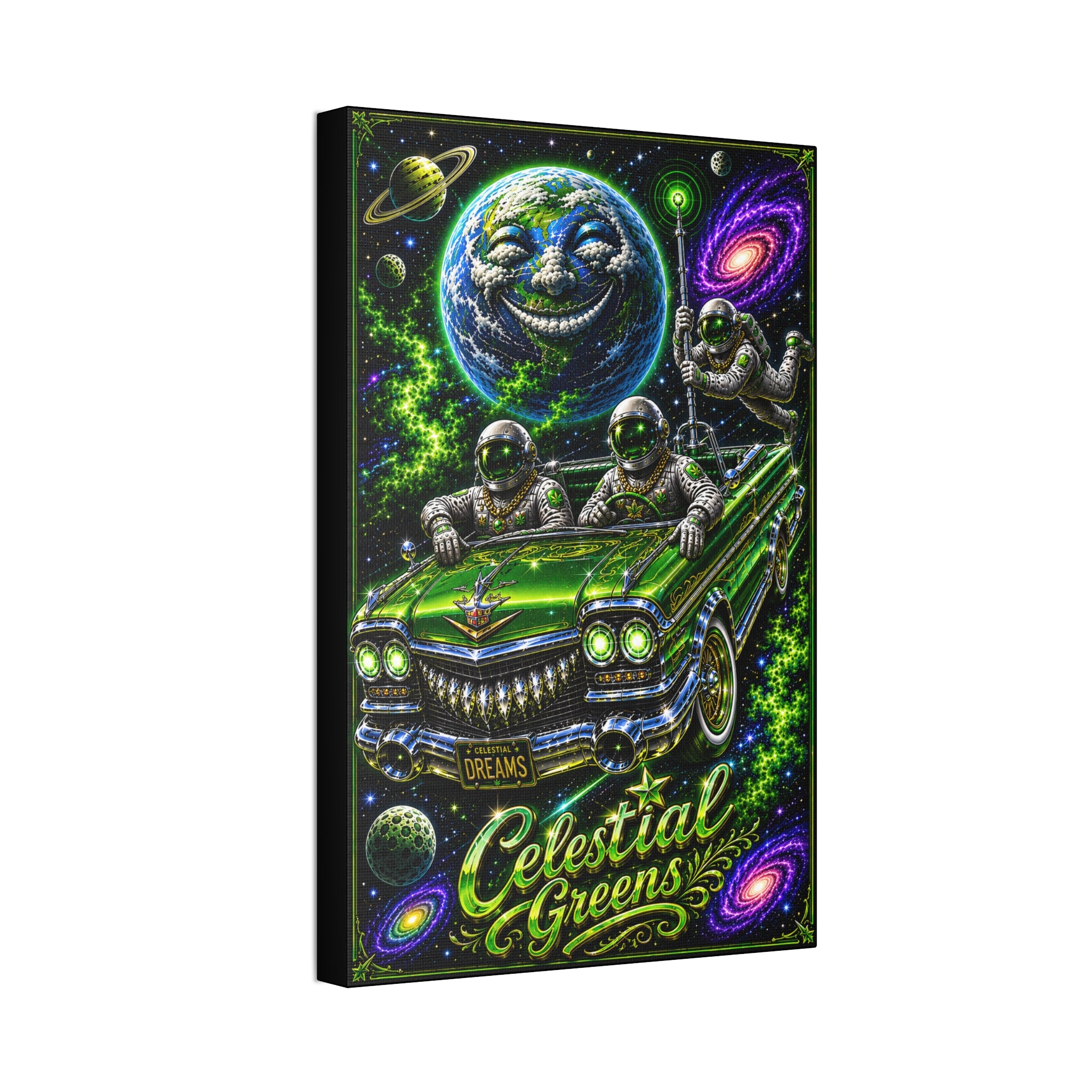 Space Ride With Glide — Retro Astronauts Lowrider Space Art