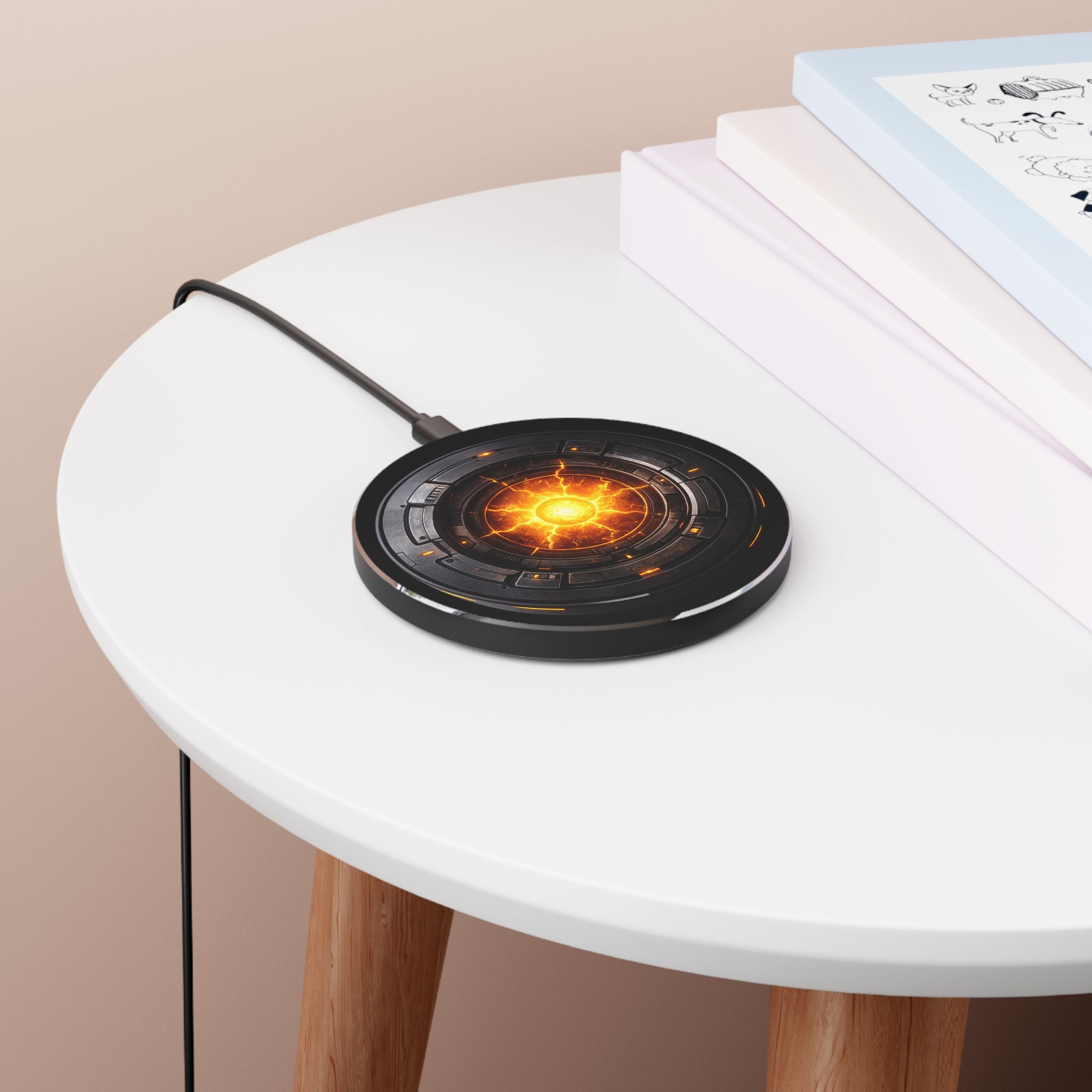 Arc Reactor Wireless Charger — Futuristic Sci‑Fi Phone Charging Pad