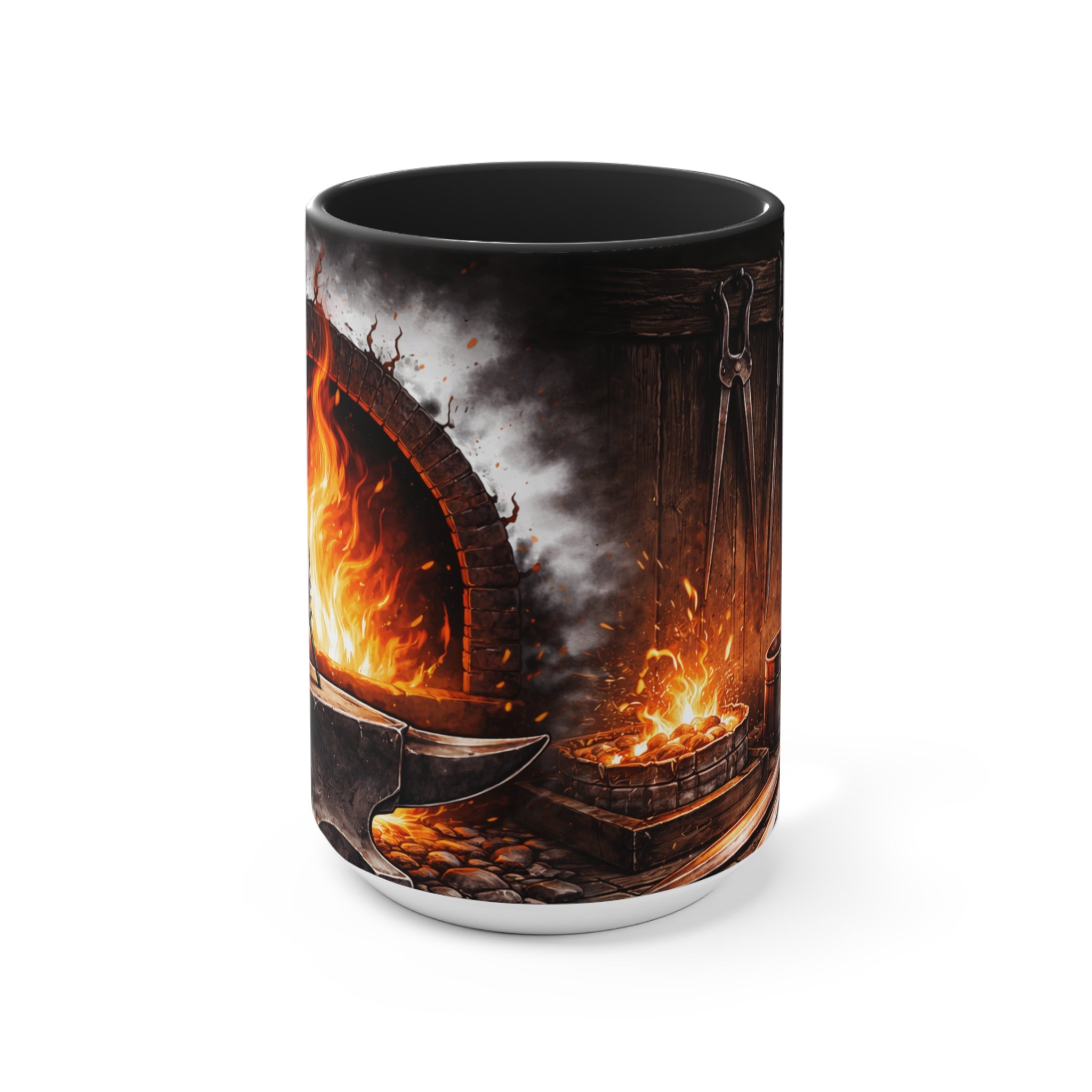 Black Interior Accent Mug — Fantasy Forge Fireplace Design