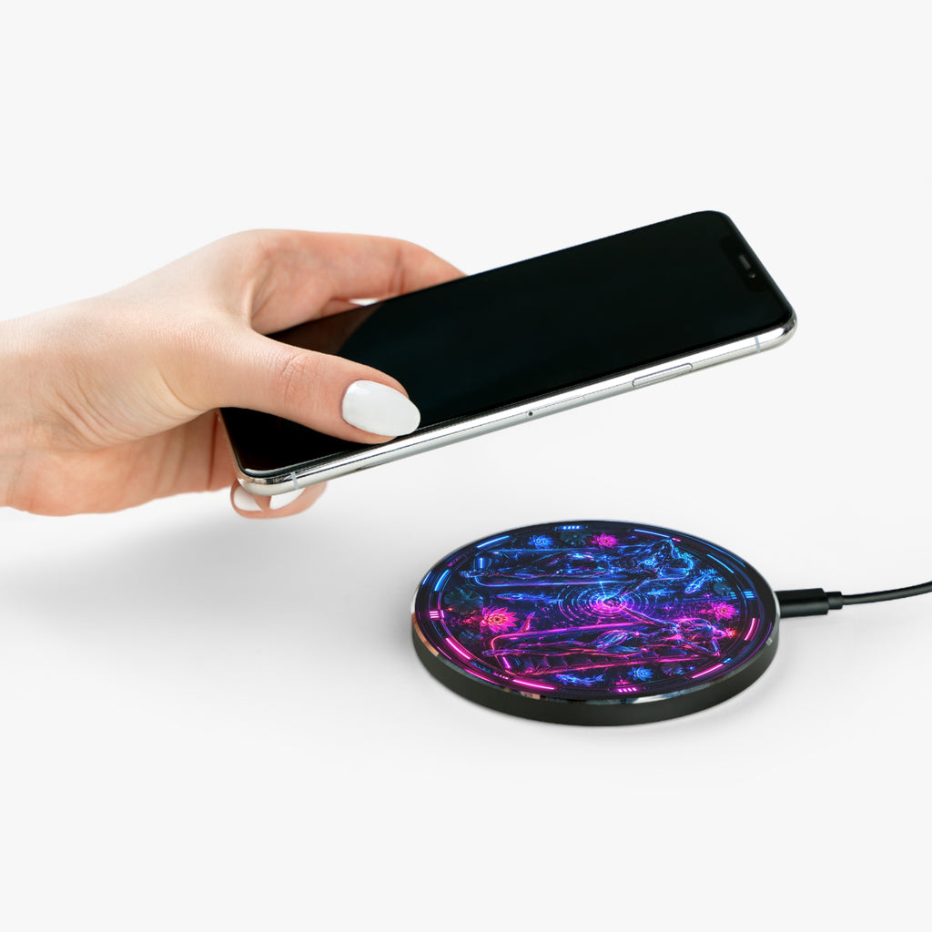Neon Cosmic Lovers Wireless Charger