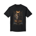 Magician Tarot Art T-Shirt — Mystic Moon & Ritual Scene Graphic Tee