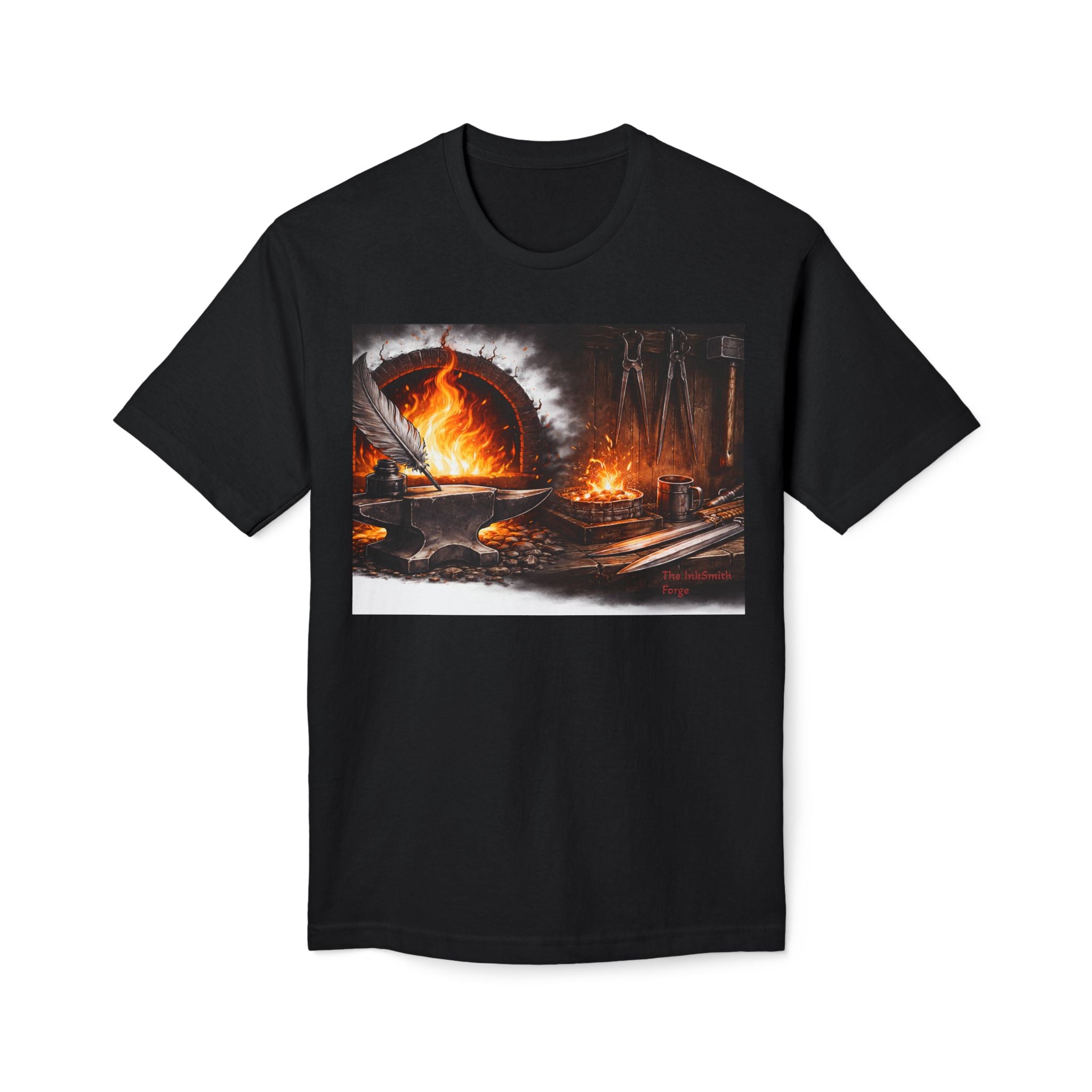 Blacksmith Forge T‑Shirt – Vintage Foundry Fire Workshop Tee