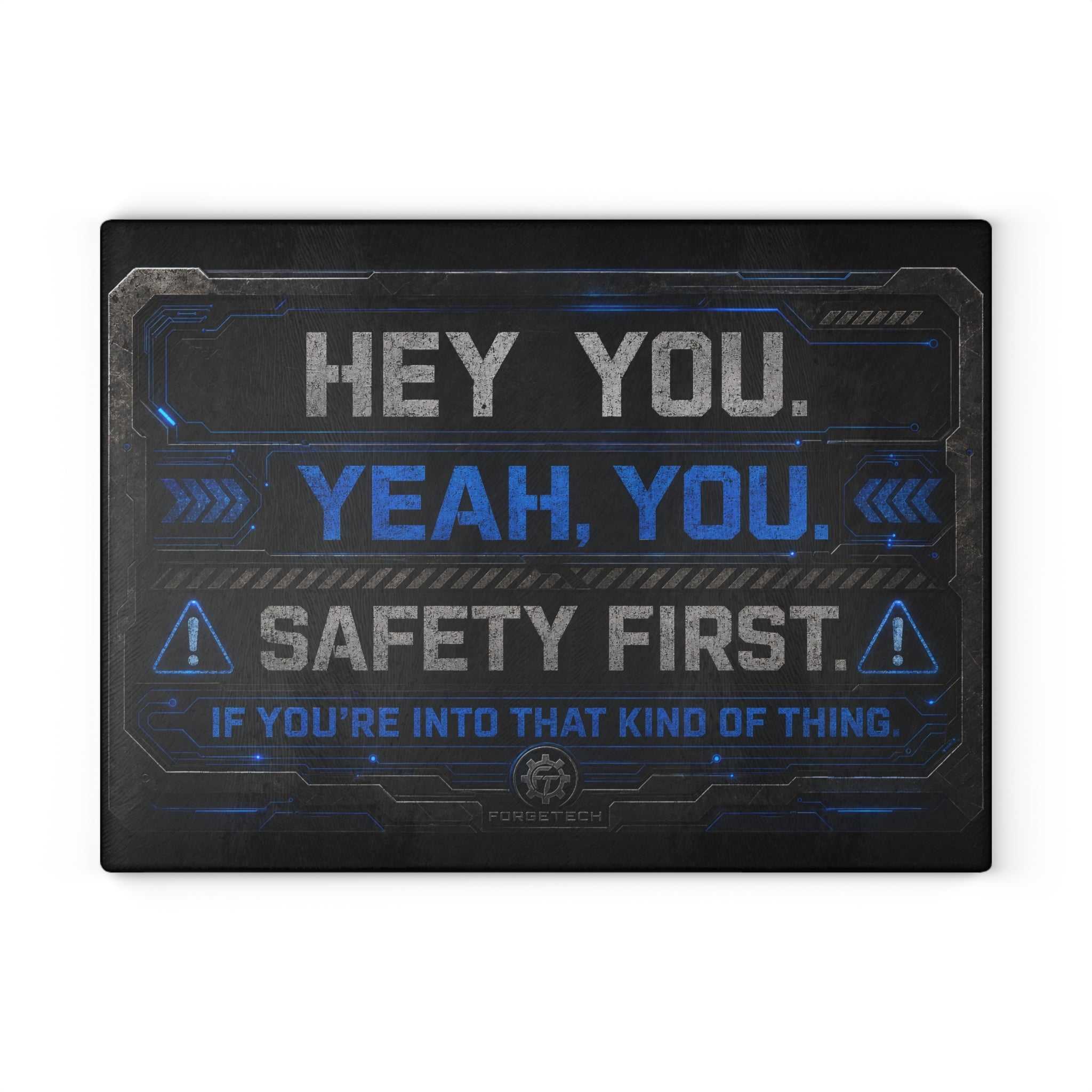. Safety First.- Industrial Glass Cutting Board