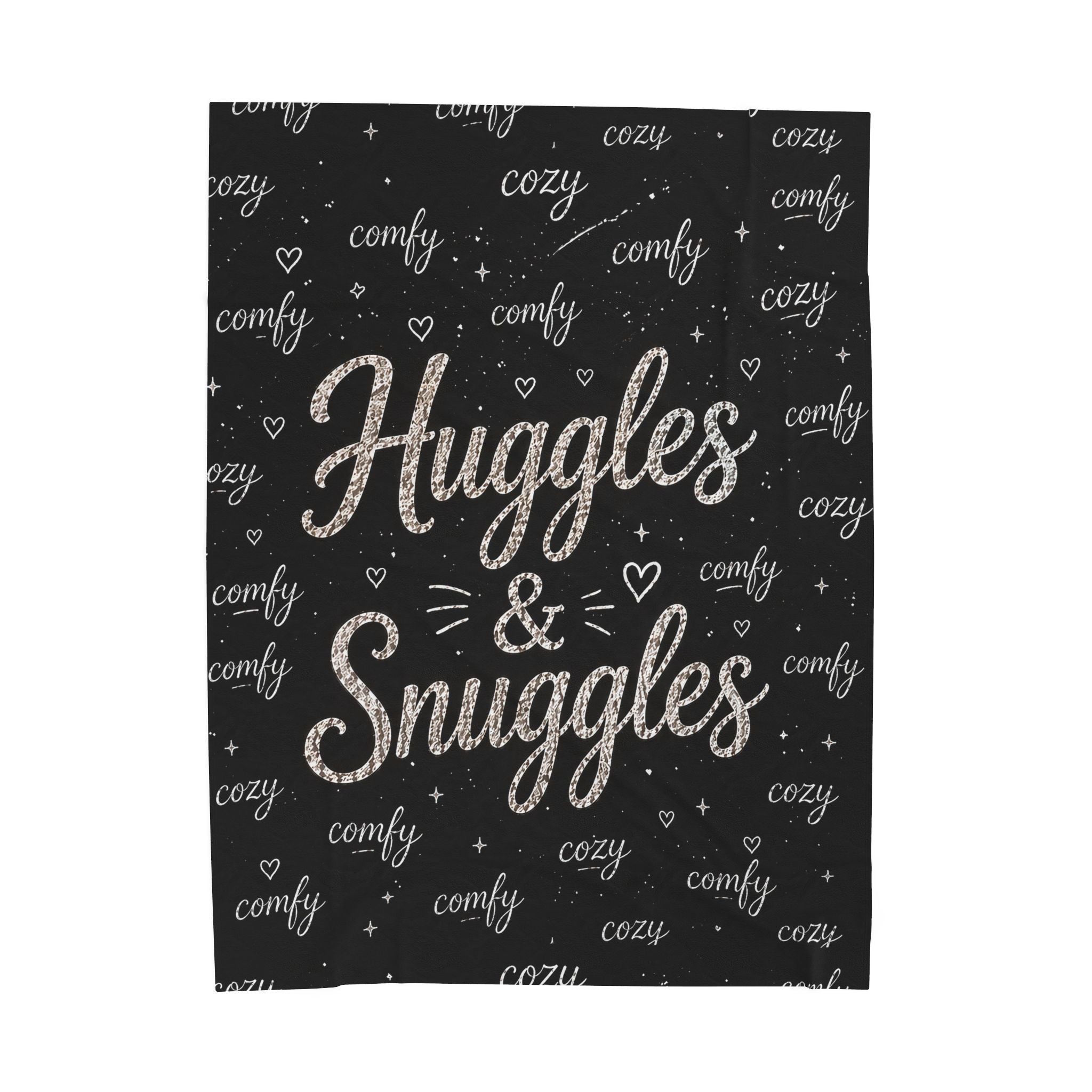 Huggles & Snuggles Velveteen Plush Blanket — Cozy Cozy Comfy Throw for Home, Gifts & Winter