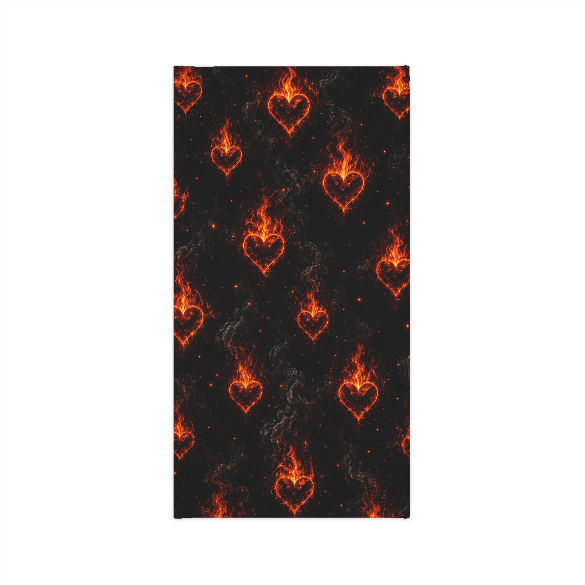 Flaming Heart Neck Gaiter - Lightweight Breathable Face Scarf