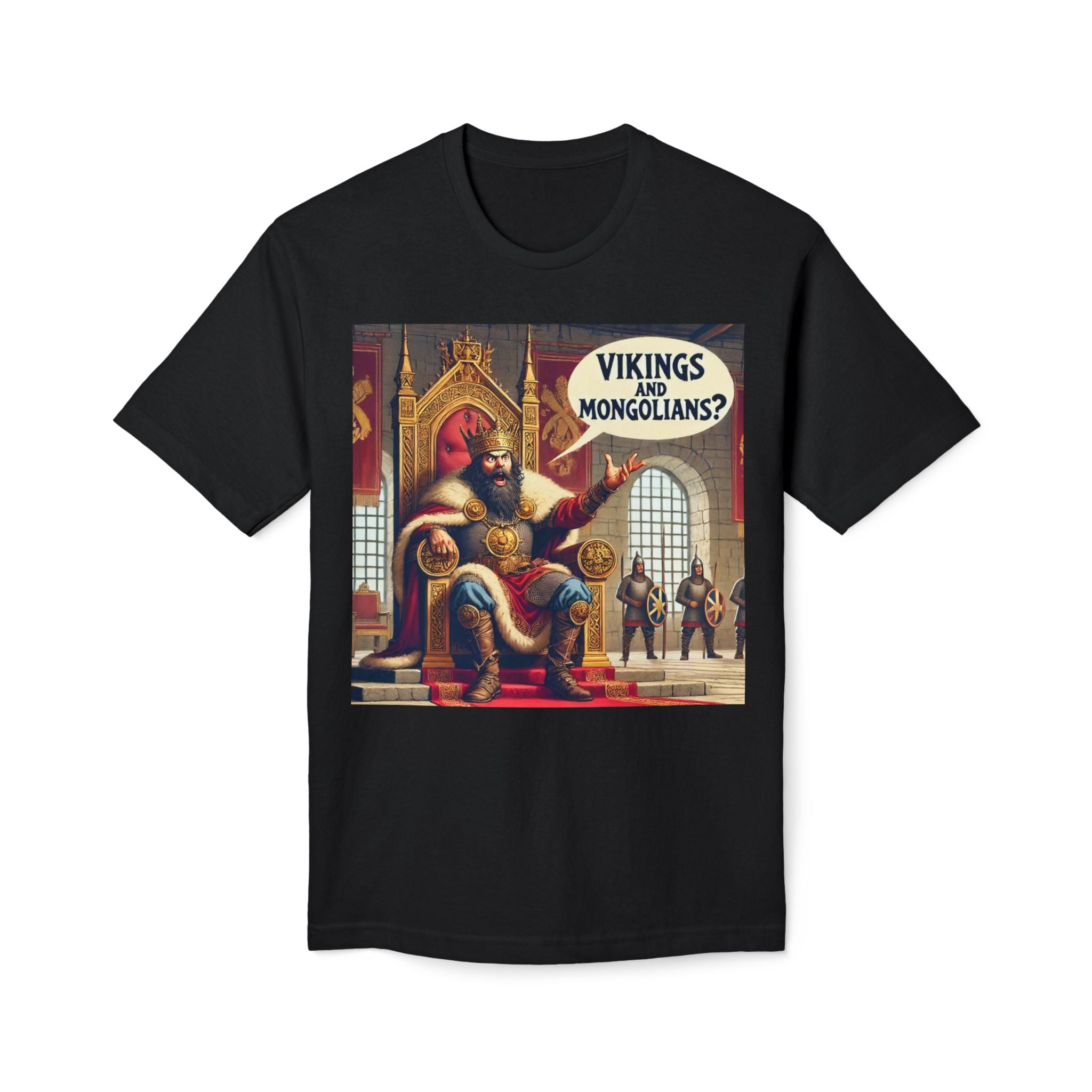 Vikings and Mongolians? Vintage Warrior Graphic T-Shirt