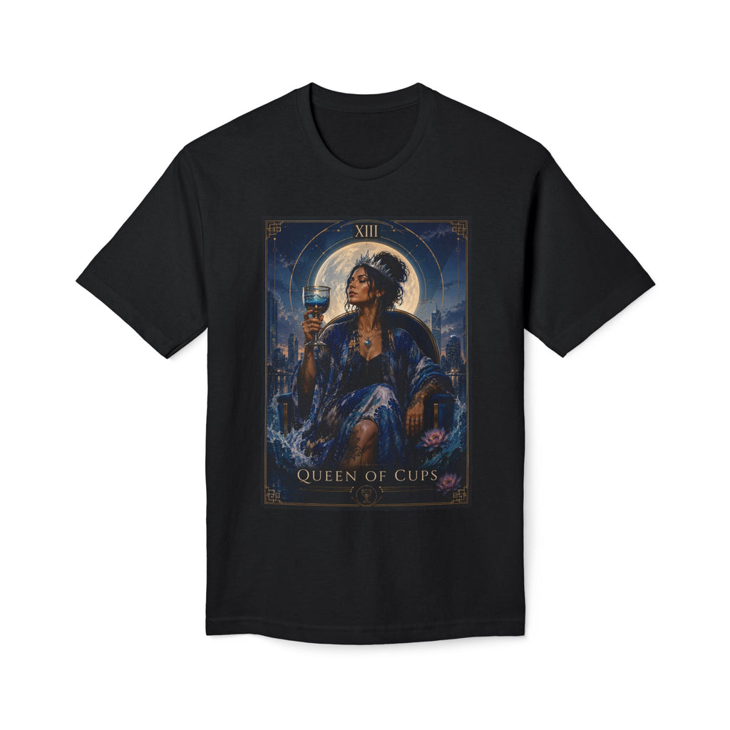 Queen of Cups Tarot T-Shirt — Mystical Feminine Tarot Art Tee