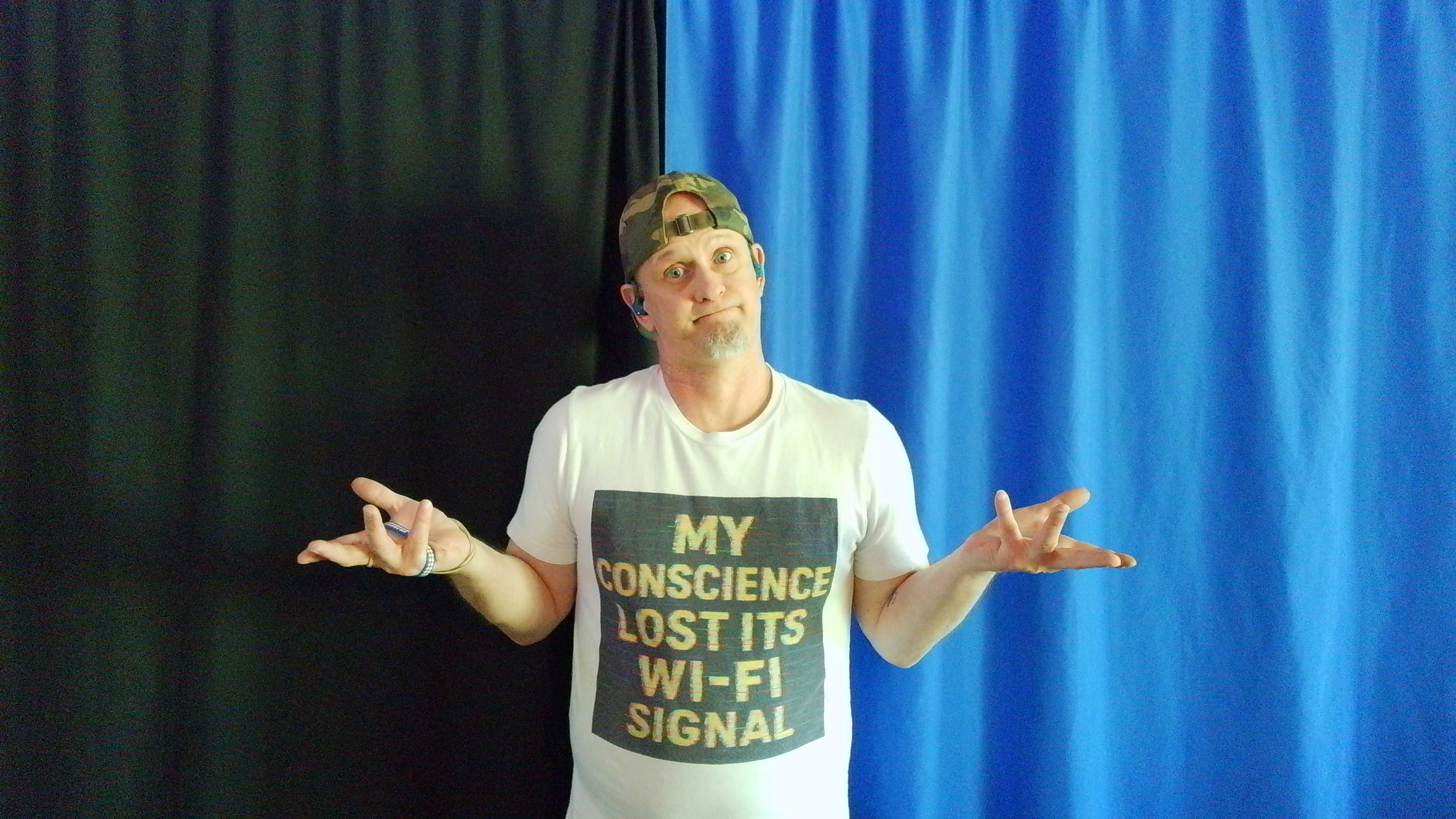T-shirt - "My Conscience Lost Its Wifi Signal"
