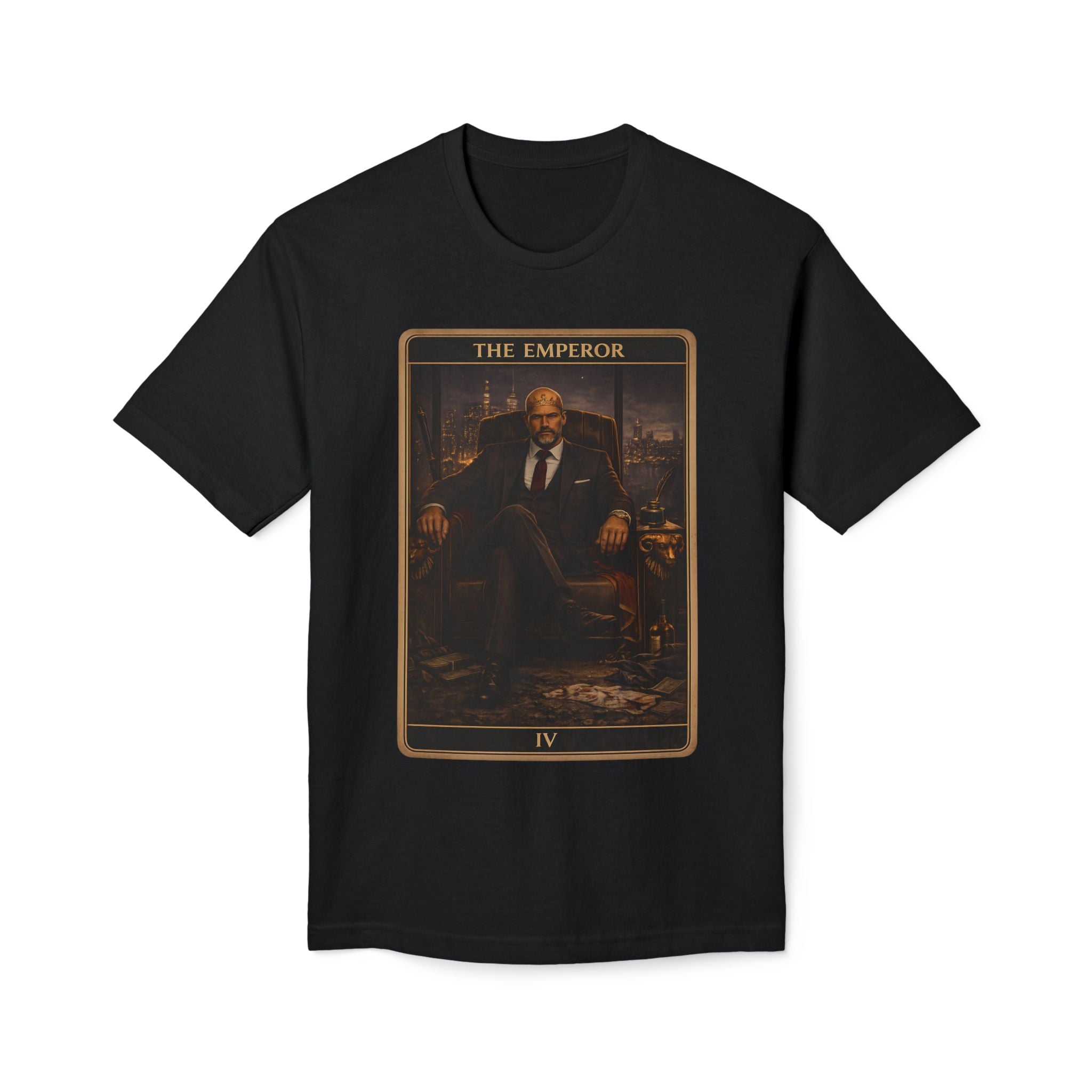 The Emperor Tarot T-Shirt — 'The Emperor IV' Vintage Arcana Design