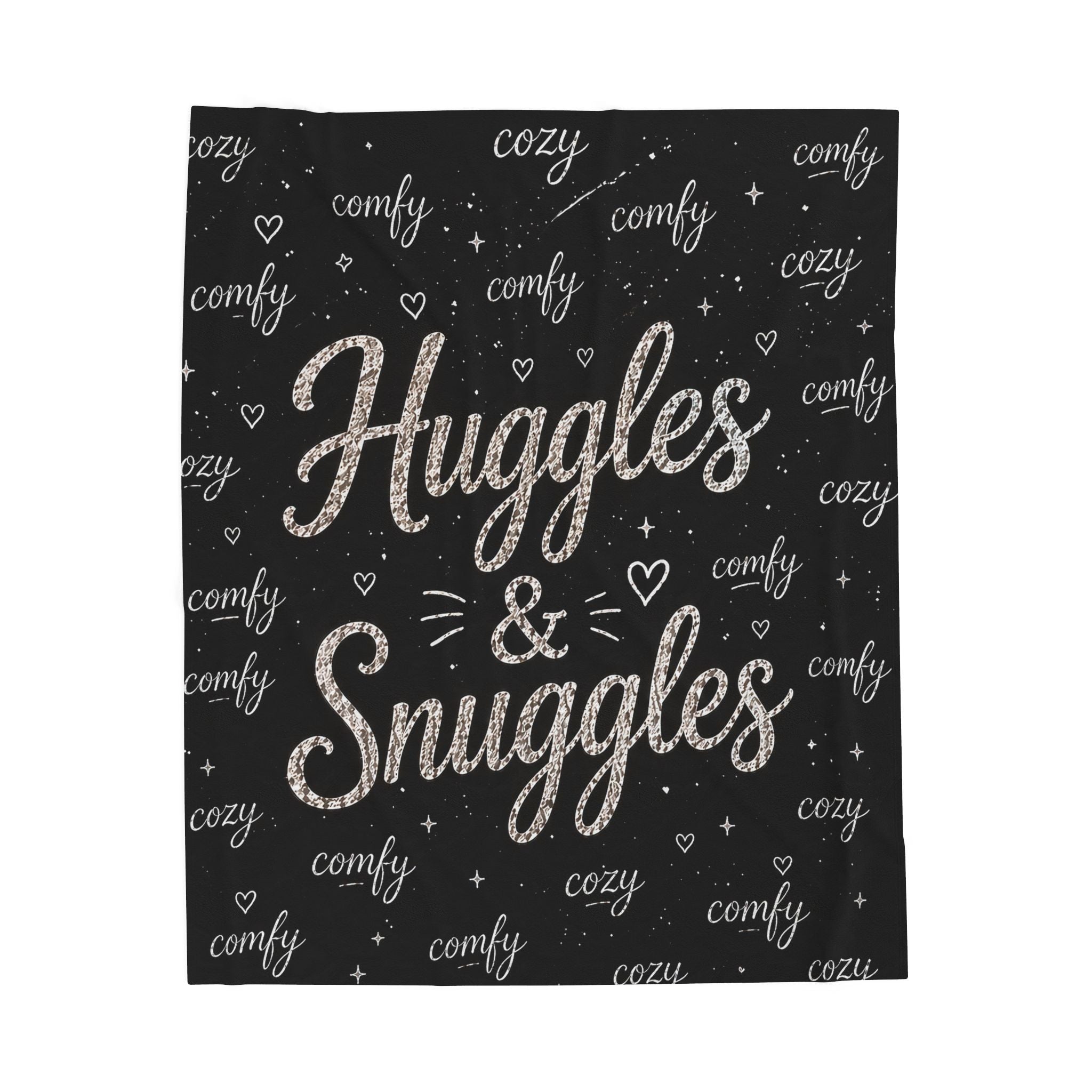 Huggles & Snuggles Velveteen Plush Blanket — Cozy Cozy Comfy Throw for Home, Gifts & Winter