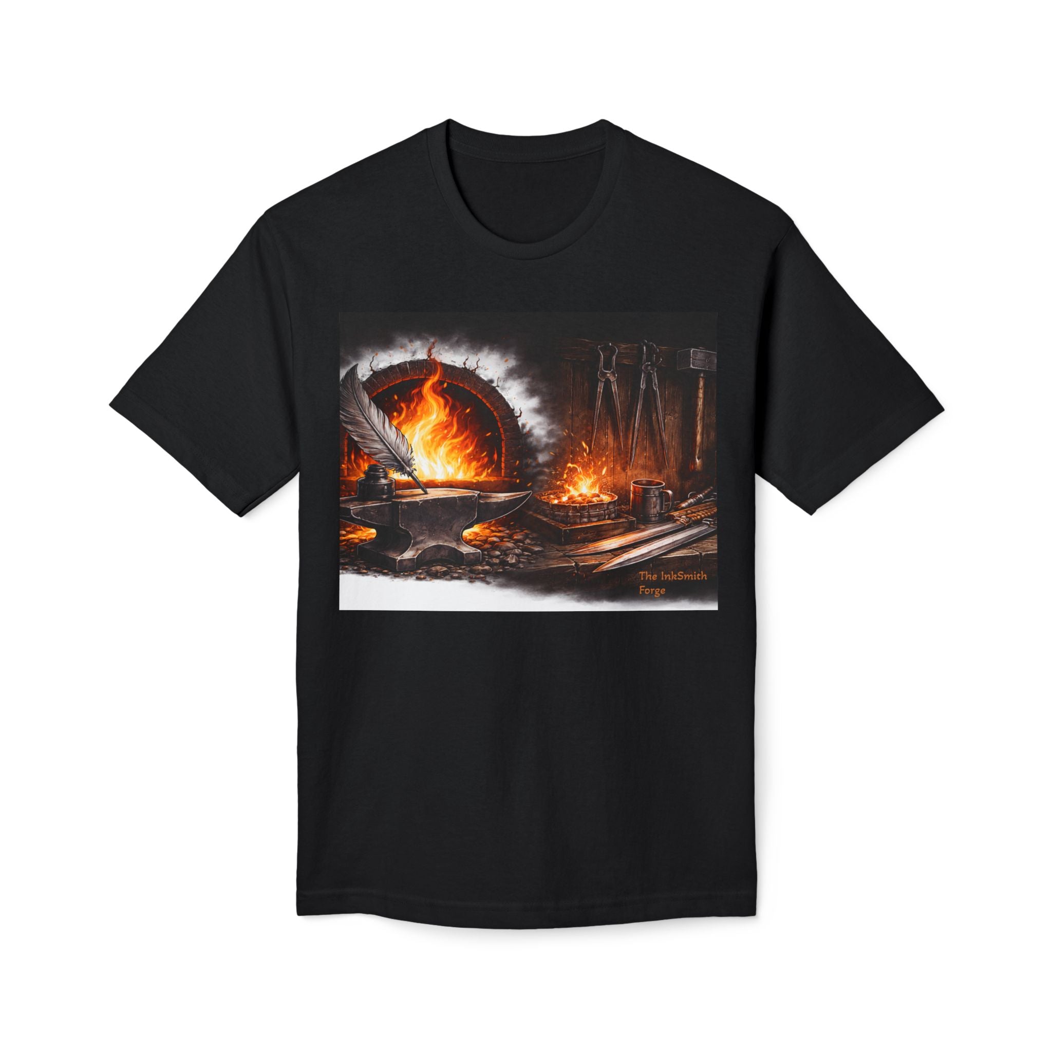 Blacksmith Forge T‑Shirt – Vintage Foundry Fire Workshop Tee