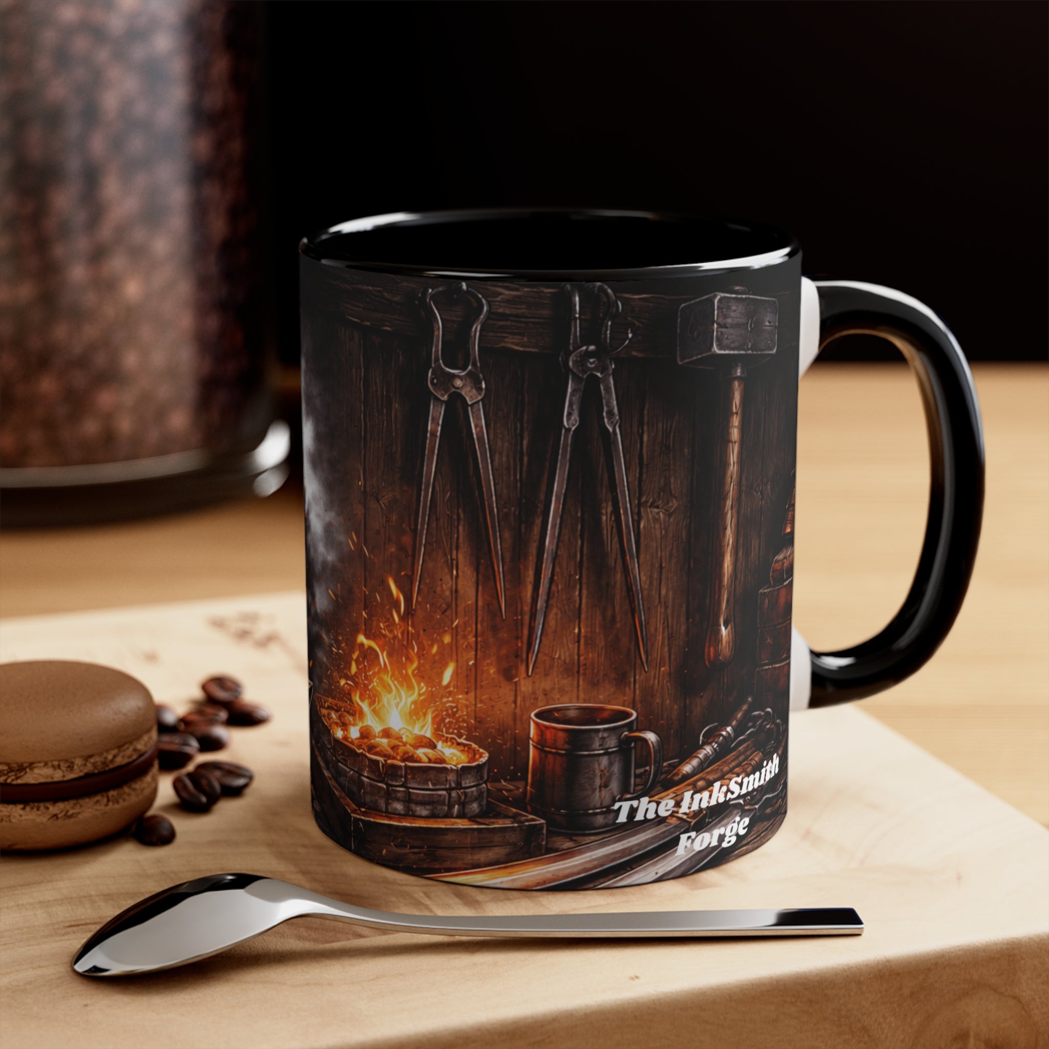 Black Interior Accent Mug — Fantasy Forge Fireplace Design