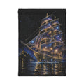 Starry Night Sailing Woven Wall Tapestry – Cosmic Ship Wall Art