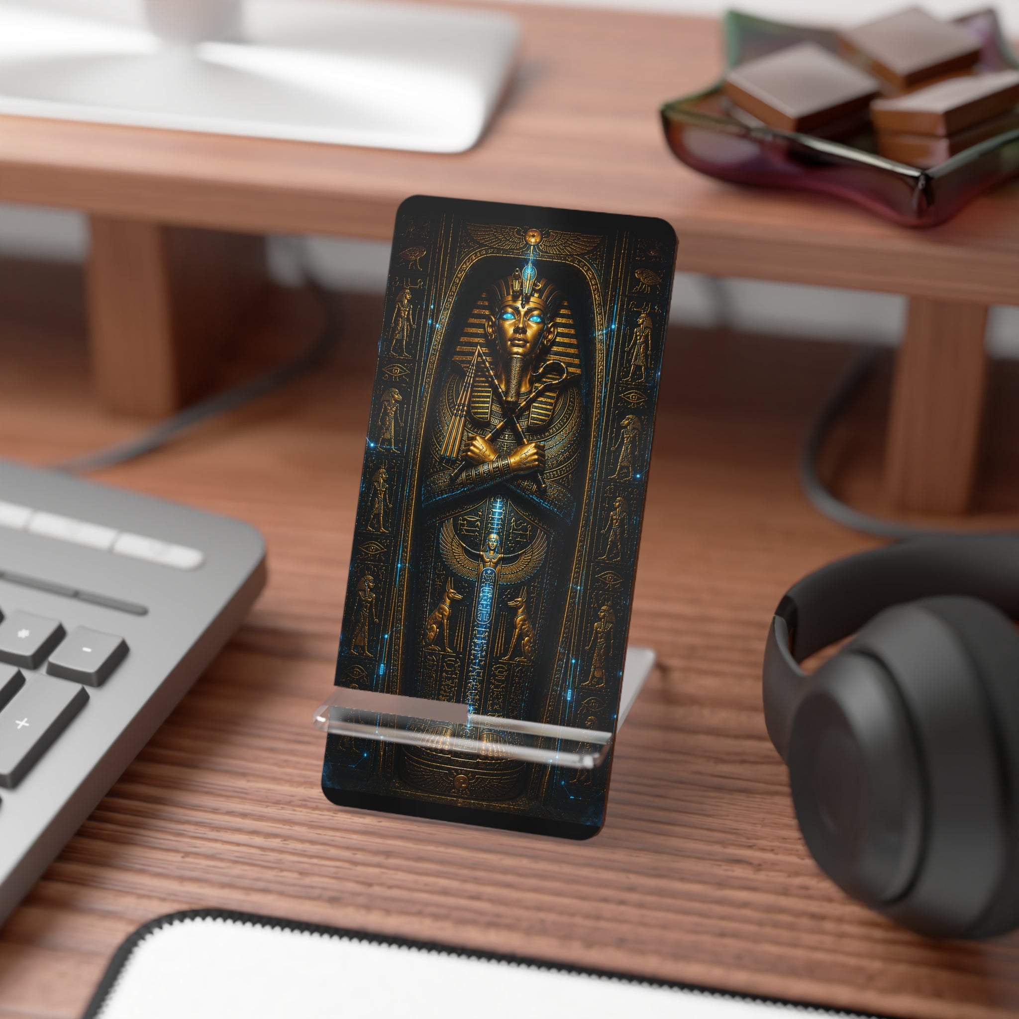 ANUBIS PROTOCOL Smartphone Stand — Decorative Mobile Display Dock