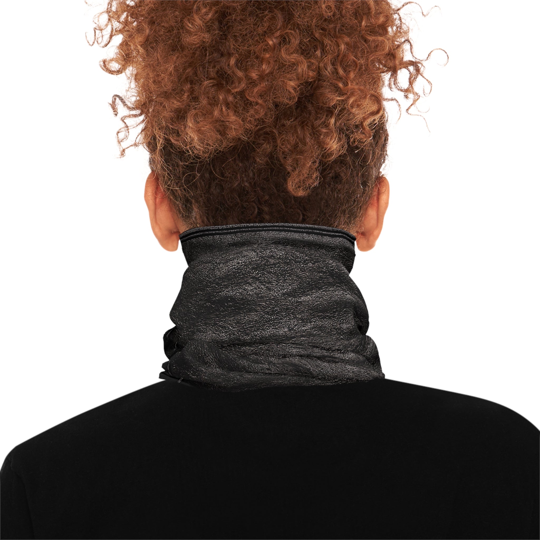 Leather Zipper & Padlock Neck Gaiter - Steampunk Face Scarf