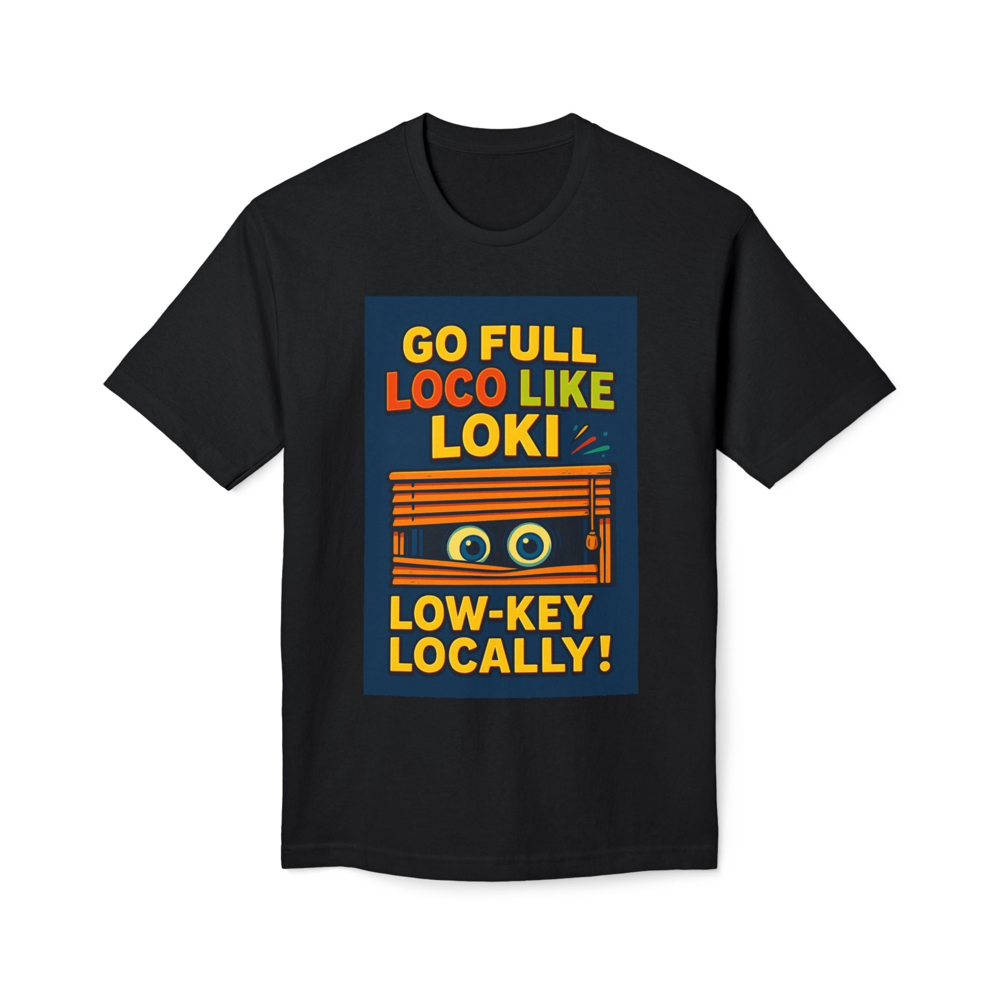 Go Full Loco Like Loki T-Shirt — "Low-Key Locally!" Retro Cassette Graphic
