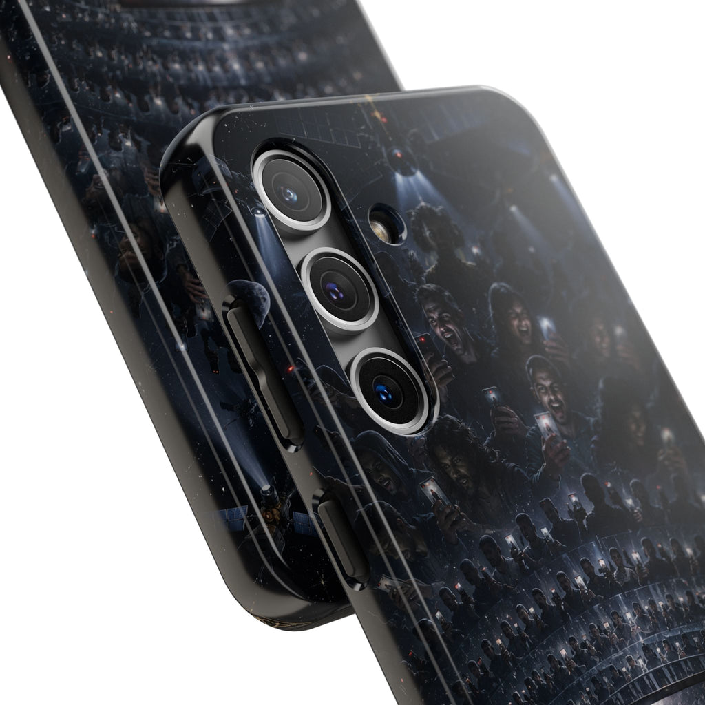 Judgment Graphic Phone Case — Dark Apocalyptic Space Design, Tough Protective Cover