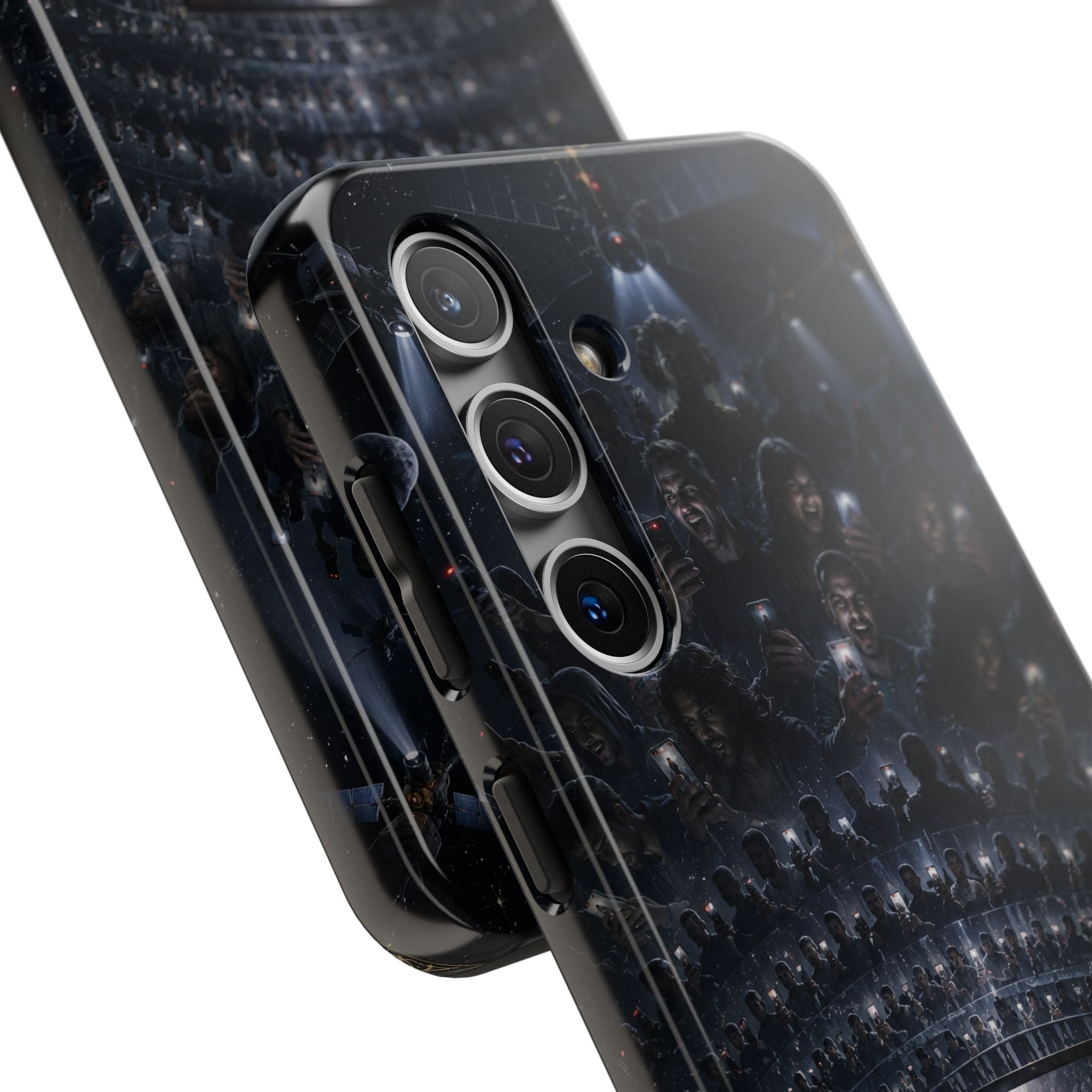 Judgment Graphic Phone Case — Dark Apocalyptic Space Design, Tough Protective Cover