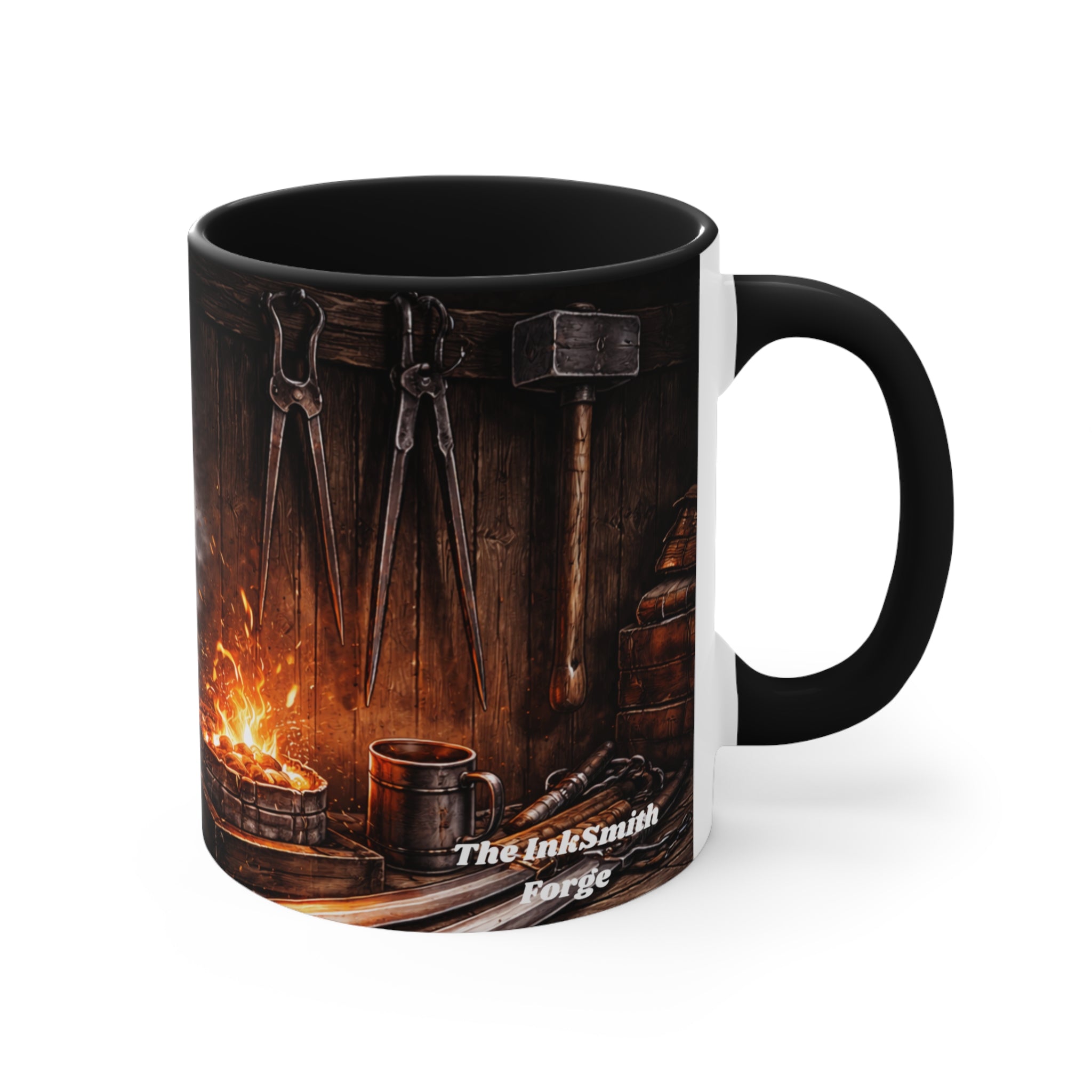 Black Interior Accent Mug — Fantasy Forge Fireplace Design