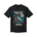 T-Shirt — "Harold, Don't Land There" UFO Roaches Vintage Sci‑Fi Graphic