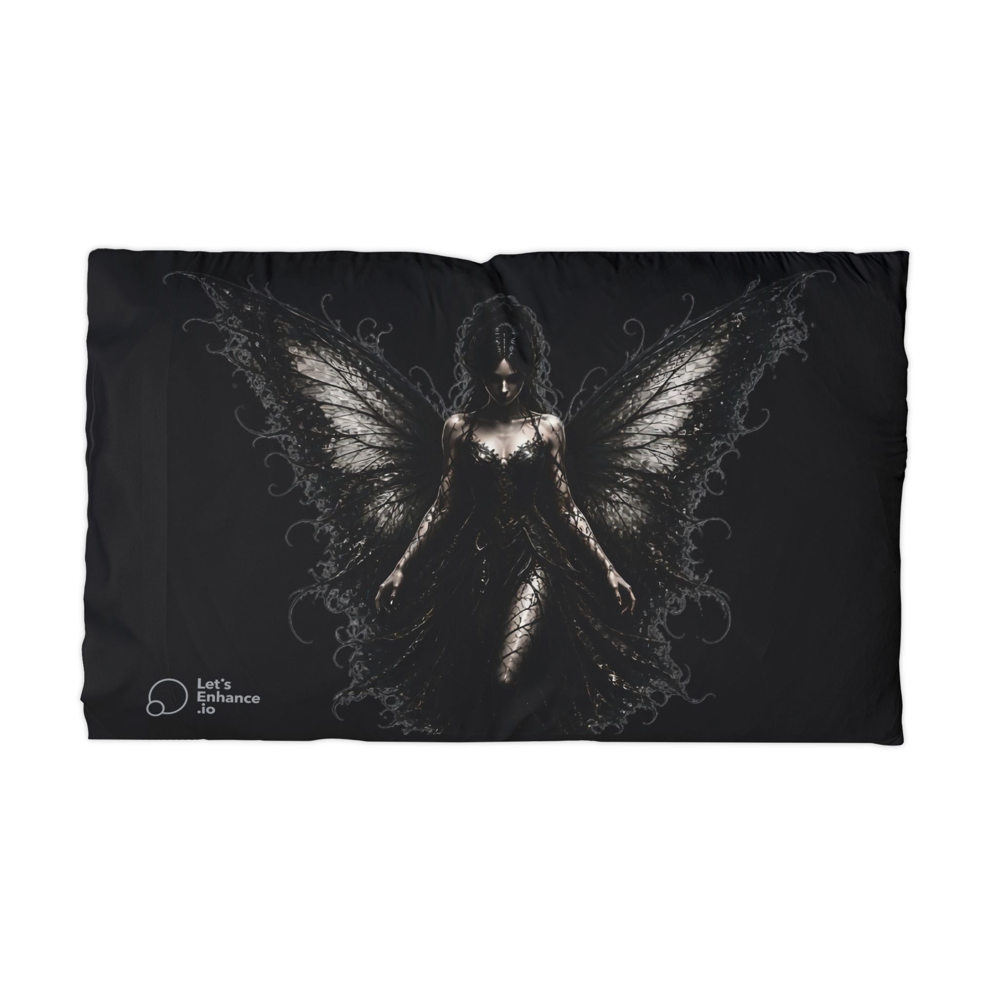 Gothic Fairy Pillowcase — Dark Angel Microfiber Pillow Cover