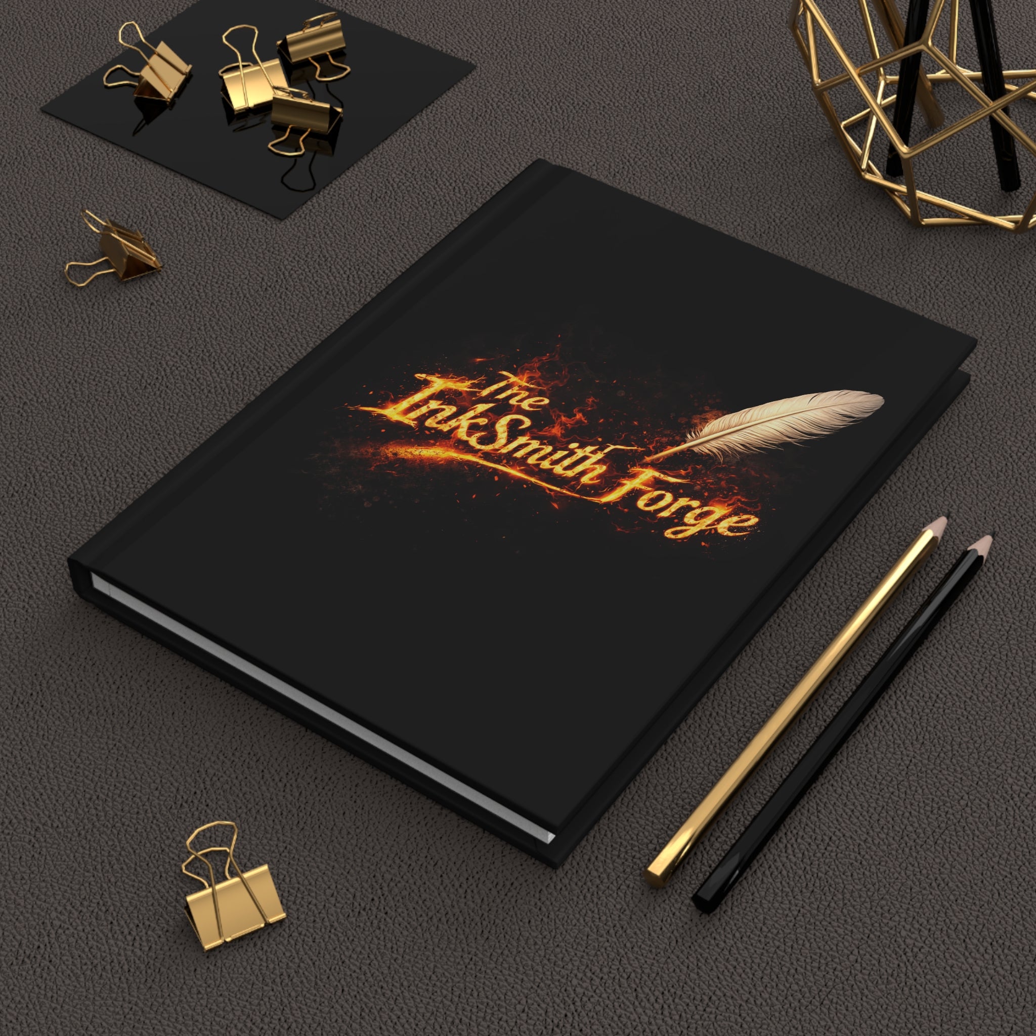 Hardcover Journal — "The InkSmith Forge: Where Ideas Are Forged"